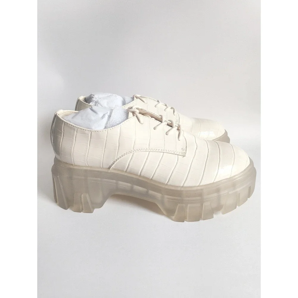 New Chinese Laundry Oxfords 9 Platform Jelly Y2k Lug Sole Dolls Kill Hot Topic